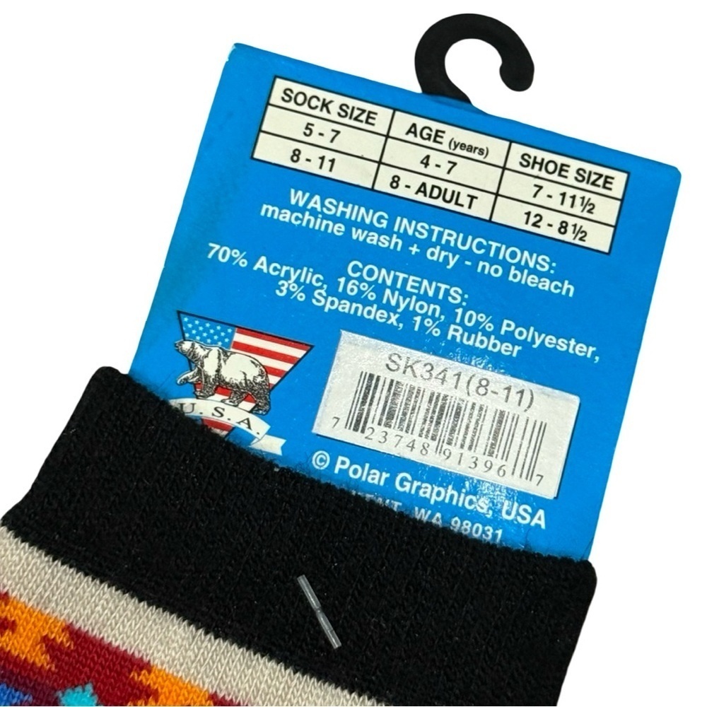 Polar Socks by Polar Graphics Southwest Blanket Design Sock Size 8-11 - Picture 4 of 5